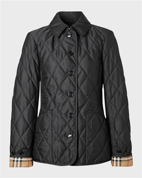 burberry quilted jacket button up|burberry quilted jacket sale women.